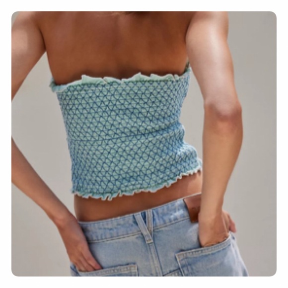 Free People FIELD OF ROSES TUBE TOP - Picture 6 of 12